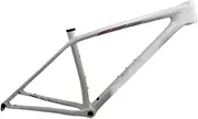 MTB Frame 29er Hardtail Mountain Bike Frame Disc Brake 15''/17''/19'' Carbon Fibre Racing Bicycle Frame Thru Axle 12 * 148mm Boost Frame BSA68 (Color : White, Size : 29 * 17'')