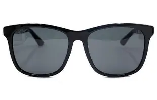 GUCCI 古馳 現代前衛系列 方框太陽眼鏡墨鏡 男款 黑色