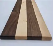 Custom Handmade Cutting Board Walnut And Maple 6.5 X 16 Inches