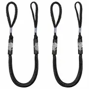 Seaman Marine Boat / Jet Ski PWC Bungee Docking Line Pair Black Kayak Canoe