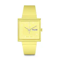 在飛比找Yahoo奇摩購物中心優惠-Swatch WHAT IF…LEMON? 生物陶瓷 方形錶