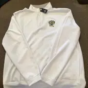 Johnnie O Golf Quarter Zip Mens L New With $118 Tag White