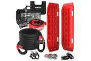 X-BULL Recovery Kit Kinetic Recovery Rope With 2PCS Recovery Tracks Gen2.0 Red