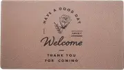 Daikai 521520 Sticky Entrance Mat, Welcome Flower, Brown, W75, D45, H1 cm