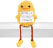 Easter Basket Essentials Stuffers Positive Crochet Animals - Mini Duck,Emotional