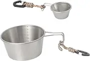 Aymzbd 2 Pieces Camping Cups Portable Camping Bowls Tableware for Hunting Hiking Picnic