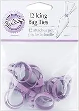 Wilton Reusable Rubber Piping and Decorating Bag Ties 12-Pieces Set