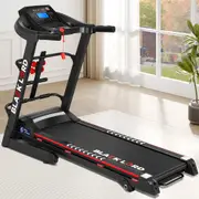 BLACK LORD Electric Treadmill Incline Run Machine Foldable LM300 420MM BELT 24KM/H SPEED