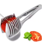Tomato Slicer Lemon Cutter Aluminum Alloy Handheld Round for Fruits Vegetable