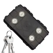 Magnetic Key Holder Under Car Waterproof Hidden Stash Box Secret Container Case