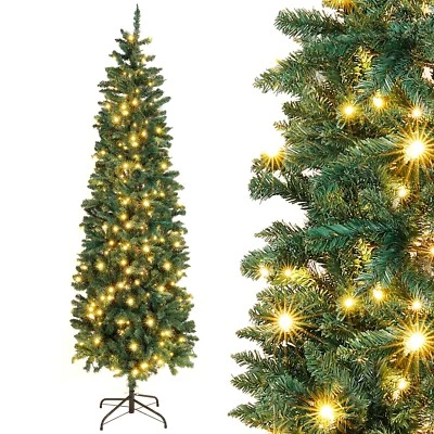 National Tree Company Artificial Pre-Lit Christmas Tree Green F/Home Office W3Q9