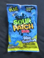 (1) Bag Of Sour Patch Kids Blue Raspberry Just Blue Sour Then Sweet 8 Oz
