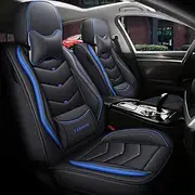 YOUFOX Car Seat Covers Suitable for Subaru Subaru Forester Tribecca Vogue Cross Reckout Back Car Seat Cover Waterproof Auto Parts Front and Rear 5 Seats, Black Blue