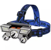 5 LED Headlamp USB Rechargeable USB Head Light Flashlight Torch Lamp USA SHIP!!