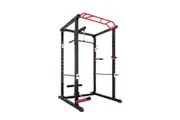 FitnessLab Power Rack Cage Multi-Function Adjustable Tower Gym Workout System 200kg Capacity