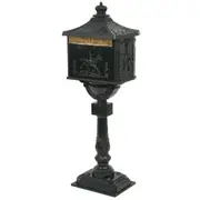 Pedestal Letterbox Aluminium Style Rustproof Green Letterboxes