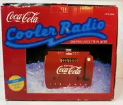 Coca-Cola Cooler Radio AM/FM Cassette Player Red OTR-1949 Old-Tyme New in Box