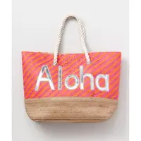 在飛比找蝦皮購物優惠-金属阿罗哈手提包[粉色]。  粉红色] 夏威夷手提袋 购物袋