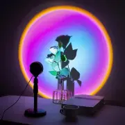 Sunset Lamp LED Projection Light 16 Color Remote RGB Mood Night Light 360°