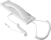 1 PC Cell Phone Retro Receiver Cellphone Headset Computer Headset Mobile Phones Cordless Phone Cordless Retro Phone Vintage Cellphone Tablet Receiver Trumpet White