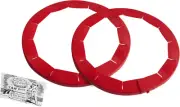 Adjustable Pie Shield | 8 to 11.5 Inch Rimmed Dishes | Pie Crust Protector I Red