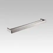 Cavallo Brushed Nickel Square Double Towel Rail 600mm