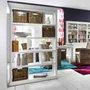 Halifax Open Bookcase / Room Divider - White