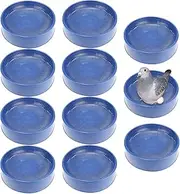 YOLUFER 10 Pcs Plastic Pigeon Nest Bird Nest Bowls Pigeon Nest Bowl Breeding Hatching Nest for Pigeons Quails Breeding Hatching (Blue)