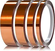 Hxtape Kapton Tape High Temperature Resistant,Polyimide Film Tape for Masking,3D Printing,Electric Task,Soldering, Pack of 4