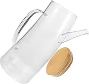 Glass Oiler 550ml Glass Oil Dispenser Oil Jug with Handle Cruets for Vinegar and Oil Large Capacity Oil Bottle Oil Pitcher with Spout Vinegar Dispenser Refueling Bottle Household