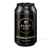 Fury and Son Brewing Imperial Stout 375ml Can