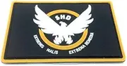 The Division SHD Extremis Malis Extrema Remedia Airsoft Paintball PVC Morale Team Patch