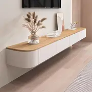 Floating TV Stand with Drawer Wall Mounted Media Console for Home Living Room Office 140CM WEntertainment Center