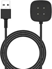 1M USB Charging Cable Watch Magnetic Charger Dock Compatible Charger for Fitbit Versa 3, Replacement Charging Cable Dock Cradle for Versa 3 / Versa 4 / Sense/Sense 2 Smartwatch