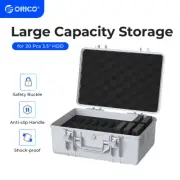 ORICO Hard Drive Case 20 Bay Shockproof Anti-Static for for WD/Seagate/Toshiba