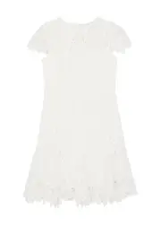 Marlo Kids Holly Jolly Lace Dress (3-16 Years) - White - 13-14Y (14 Years) 13-14Y (14 years)