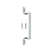 Rolltrak White Matte Barn Door Square Raised Handle
