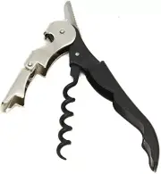 Chef Craft - Waiters Corkscrew, Black and Silver, 4.5-Inch