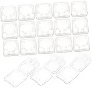 PHENOFICE 24pcs Memory Card Storage Box Plastic Card Case Memory Card Holder Memory Card Case Holder Computer Memory Card Cases Memory Card Case Small