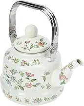 UTHCLO Enamel Tea Kettle Sturdy Household Teapot for Induction Cookers Gas Stoves Comfortable Handle Vintage Design for Tea Brewing
