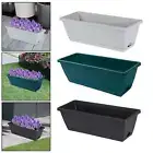 2x Window Box Planter Planter Boxes Rectangular Decoration