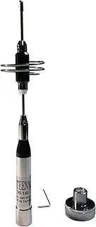 Anteenna TW-148 Ham Mobile Antenna Or Motorcycle with UHF Male Connector 144/440MHz VHF/UHF 2m/70cm Max Powr 100W 1 PC Free White Color of Adaptor Connector NMO to UHF Female (SO-239)