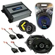 Fits Plymouth Reliant 1981-1989 Speaker Upgrade Kicker DSC68 DSC35 HA-A400.4 Amp