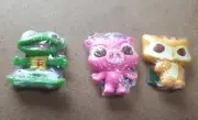 Cadbury Freddo Frog Friends Treasure Toys Freddo Frog,Jet pig and Skye Owl. New.