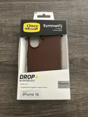 OtterBox iPhone 16 Symmetry Cactus Leather for MagSafe Color: Rich Adobe (Brown)