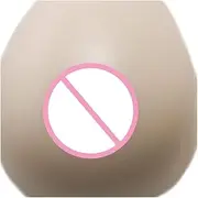 BaronHong Sticky Silicone Breast Forms Mastectomy Prosthesis Bra Fake Boobs For Cosplay CrossDresser-1 Pair Waterdrop Concave Surface