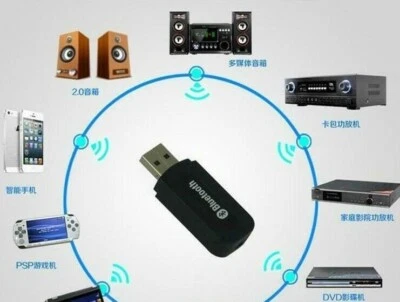 2.1USB RECEIVER BLUETOOTH dongle adapter 3.5mm aux for car truck stereo audio