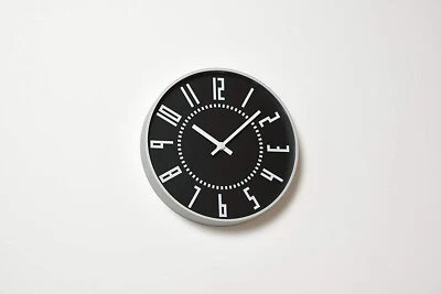 Lemnos Sapporo-Station wall clock Takanobu Igarashi design black TIL16-01BK JP