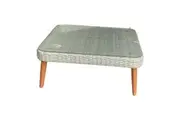 MITCHAM - Outdoor Wicker Timber Square Coffee Table