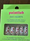 Paintlab 24X Press-On Gel Nails Red Hearts Nail Art Manicure Kit